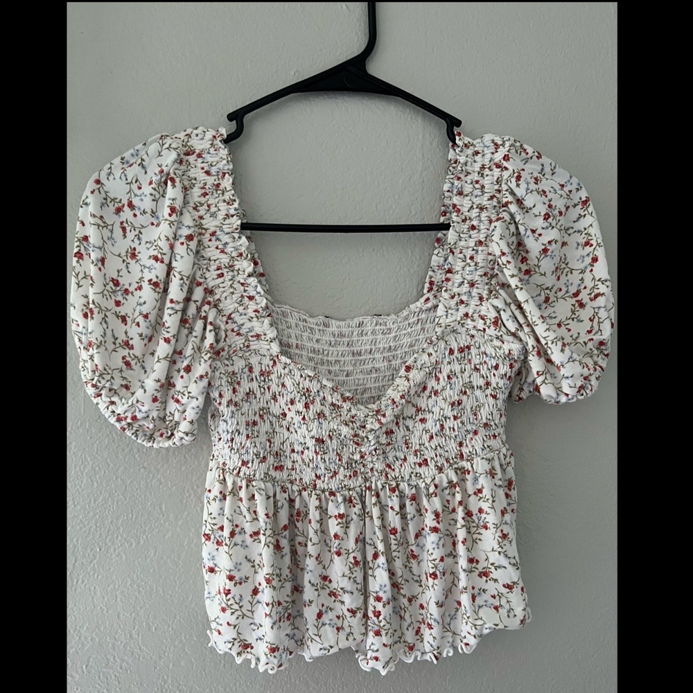 Floral off-shoulder CropTop